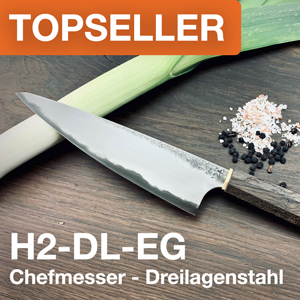 Der Topseller! - Dreilagenstahl - Chefmesser